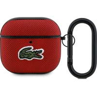 Lacoste Petit Pique Croc Logo Patch puzdro AirPods 4 červené - Puzdra
