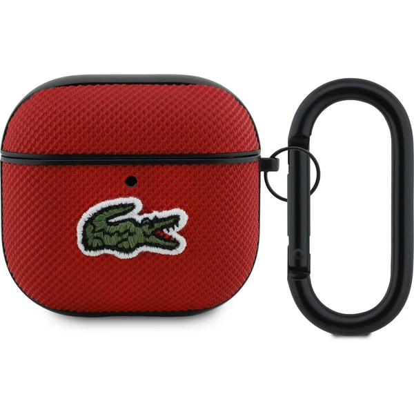Lacoste Petit Pique Croc Logo Patch puzdro AirPods 4 červené - Puzdra - Hlavný obrázok