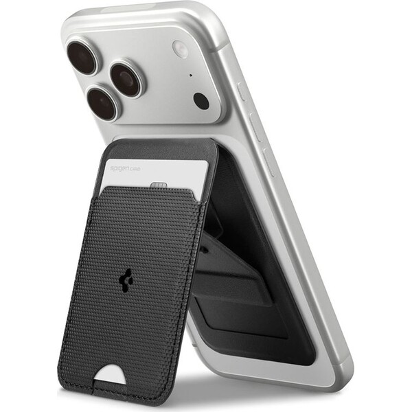 E-shop Spigen Slim Fold Stand MagSafe peňaženka čierna (1 karta)