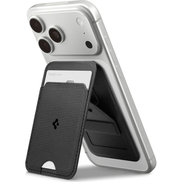 Spigen Slim Fold Stand MagSafe peňaženka čierna (1 karta) - Peňaženky - Hlavný obrázok