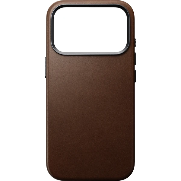 Nomad Traditional Leather MagSafe kožený kryt iPhone 17 Pro/18 Pro Brown - Puzdra - Obrázok eb38a227ebd1484ba0871e8f3f82a206