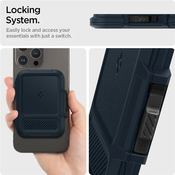 Spigen Lock Fit MagSafe Wallet peňaženka tmavo modrá - Peňaženky - Obrázok eb962711053f40b8bb77a8eee2846954