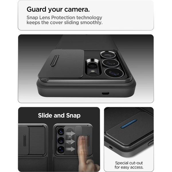 Spigen Optik Armor kryt Samsung Galaxy S26 Ultra čierny - Puzdra - Obrázok eb9a84f5323b4e4b92adf0119ecc37ea
