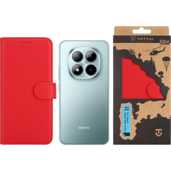 Poznámky z taktického poľa puzdro Xiaomi Redmi Note 15 Pro 4G/5G červené - Puzdra - Obrázok ebaead0c03844cea96bcec3a90ebd1e0