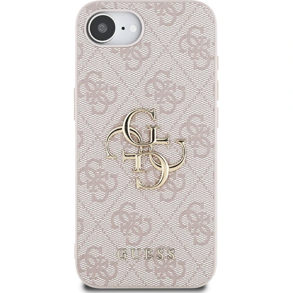 Guess PU 4G kovový kryt loga iPhone 17e/16e ružový - Puzdra - Obrázok ebb68df6d2174fe58e089b8bdeeda3b7