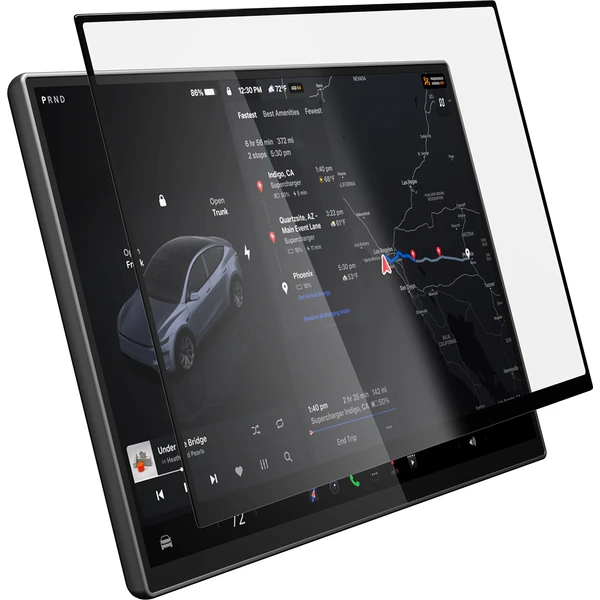 Spigen EZ Fit Anti Glare Matte FC tvrdené sklo Tesla Model Y L 2026 čierne - Ochranné fólie a sklo - Obrázok ebe11c23cf4e47da8f58b63a75463431