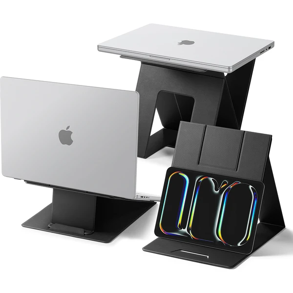 Spigen Slim Fold Laptop Stand & Standing Desk stojan čierny - Stojany - Hlavný obrázok