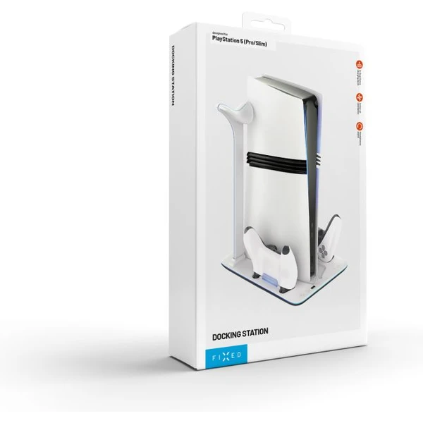 FIXED Dokovacia stanica pre PlayStation 5 (Pro/Slim) s vetrákmi biela - Nabíjačky - Obrázok ebfbdd8c546046228eba58b4a74f8ef0
