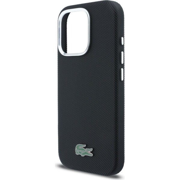 Lacoste PVC Iconic Petit Pique Metal Logo MagSafe kryt iPhone 16 Pro čierny - Puzdra - Obrázok ec996f2c09064f3abe37ca85dbe7d3e6