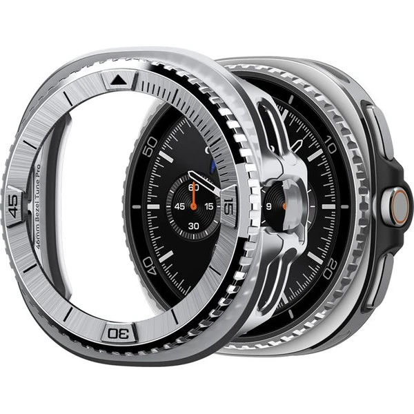 Spigen Bezel Tune Pro (Pilot) krúžok Samsung Galaxy Watch8 Classic 46mm strieborný - Puzdra - Obrázok ecb62d96a92a4577b456d33d4cff0639