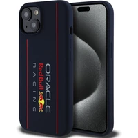 Oracle Red Bull Racing Silicone Vertical Logo MagSafe kryt iPhone 15 modrý - Puzdra