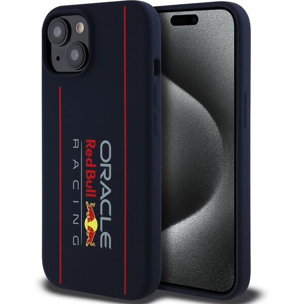 E-shop Oracle Red Bull Racing Silicone Vertical Logo MagSafe kryt iPhone 15 modrý