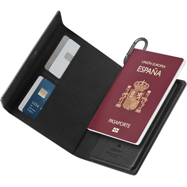 Spigen Universal Passport Holder puzdro na cestovné doklady čierne - Puzdra - Obrázok ed19270daf7c495d82055bf9b5e41d04