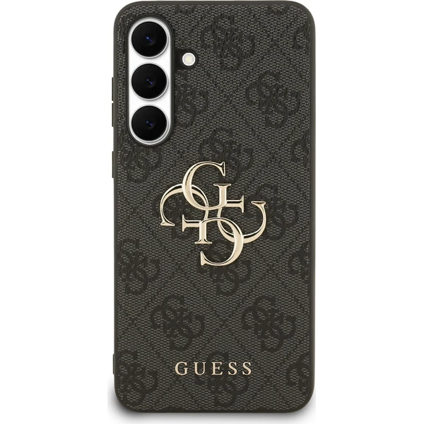Guess PU 4G Metal Logo Zadný Kryt pre Samsung Galaxy S25 FE sivý - Puzdra - Obrázok ed3915926dcc48f4850adab3833aac4c