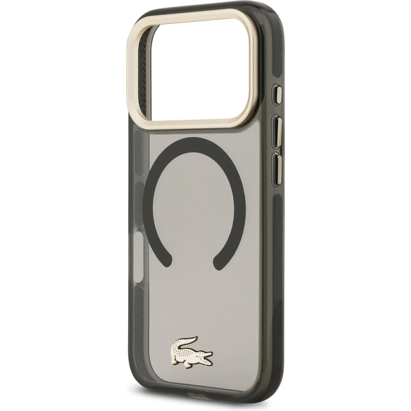 Lacoste PC/TPU Frosted Finish Gold Logo MagSafe kryt iPhone 17 Pro čierny - Puzdra - Obrázok ed4ab2165d224136952ad31a50b834a9