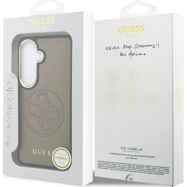 Guess PU perforovaný 4G logo magnetický kryt Samsung Galaxy S26 hnedý - Puzdra - Obrázok ed739320d35a4933b24a693aff1031de