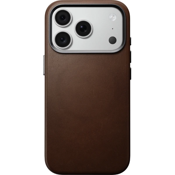 Nomad Traditional Leather MagSafe kožený kryt iPhone 17 Pro/18 Pro Brown - Puzdra - Obrázok ed7825dee0bd4c6184011698860366c0