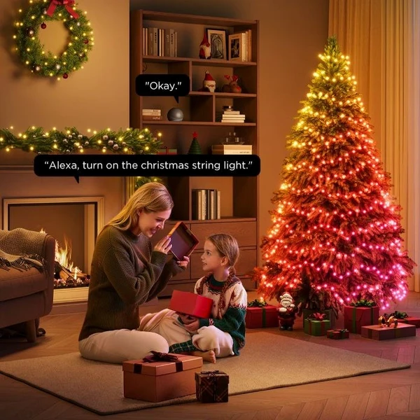 Govee RGBW Matter osvetlenie pre vianočný stromček, 20m, 200 LED žiaroviek - Inteligentné osvetlenie - Obrázok ed7ce6e4050547739ae58a7550fdb5b9