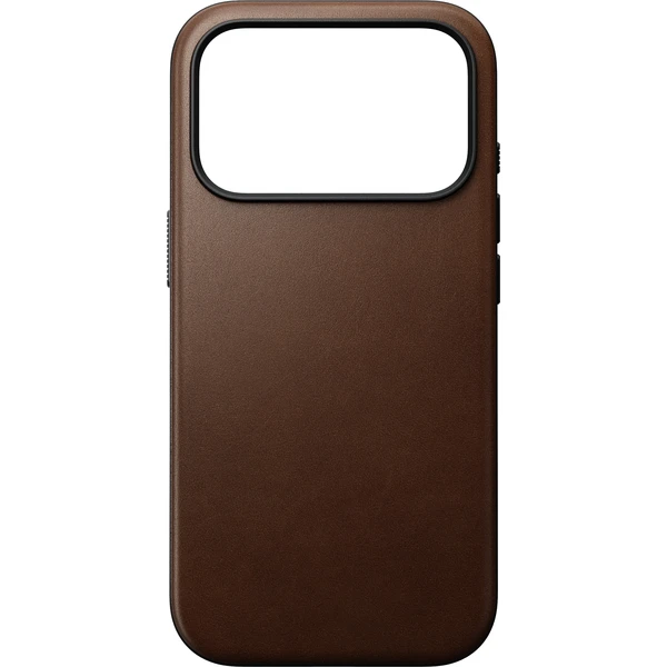 Nomad Modern Leather MagSafe kožený kryt iPhone 17 Pro/18 Pro Brown - Puzdra - Obrázok ed91050d622e43a7bb1d0a4df2b3f471