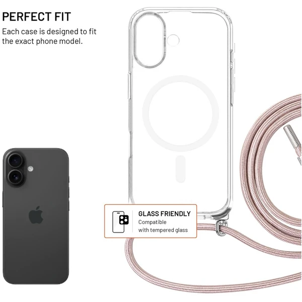 FIXED MagPure Neck kryt s ružovou šnúrkou na krk pre Apple iPhone 17 - Puzdra - Obrázok ed999c5d21c248ad8173763203d2d500
