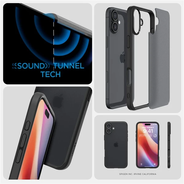 Spigen Ultra Hybrid kryt iPhone 16 Plus frost black - Puzdra - Obrázok edaca9ebce4d45d7819d7375cdfc4a60