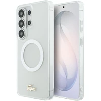 Lacoste PC/TPU matný povrch zlaté logo magnetický kryt Samsung Galaxy S26 Ultra biely - Puzdra