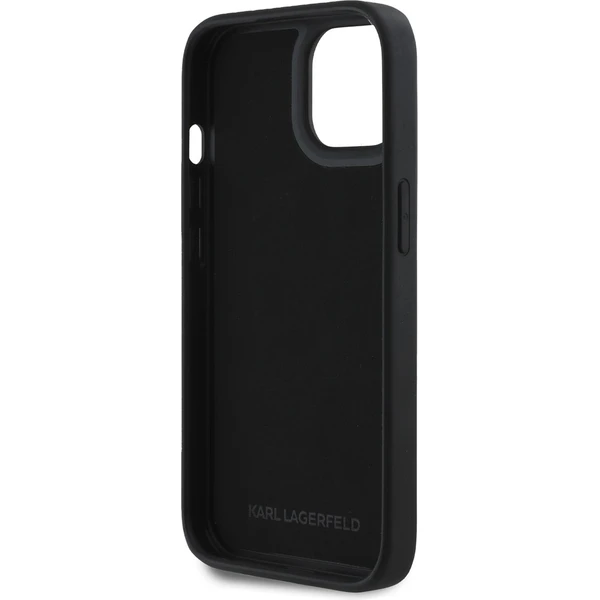 Karl Lagerfeld 3D Rubber Glitter Logo kryt iPhone 13 čierny - Puzdra - Obrázok ee0b8b0ec3bc4c6593dcd995da32a374