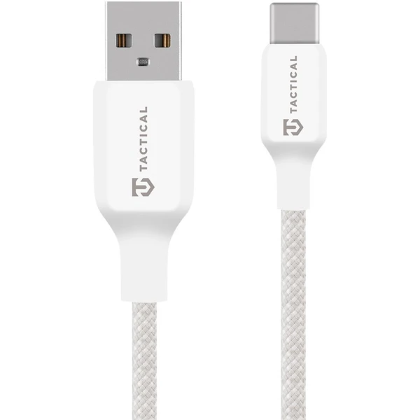 Taktický šijací kábel USB-A/USB-C napájací 15W 2m biely - Káble a redukcie - Hlavný obrázok