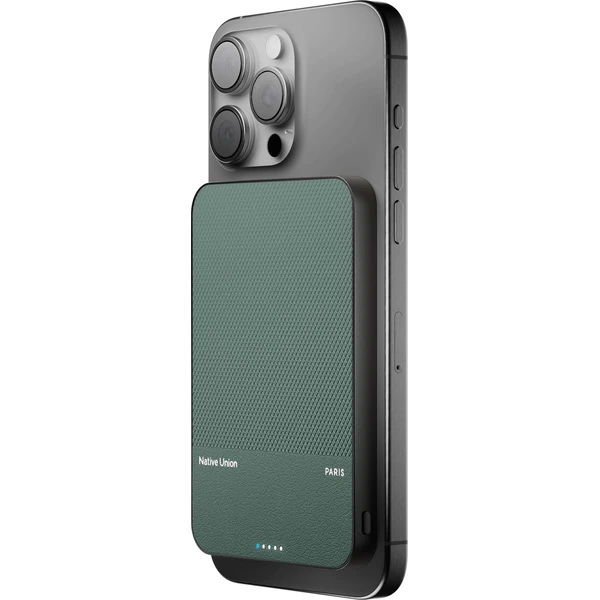 Native Union (Re)Classic Magnetic Power Bank Qi2 5000mAh zelená - Powerbanky - Obrázok ee59e0be0ff947a4b98b9942d1d8611b