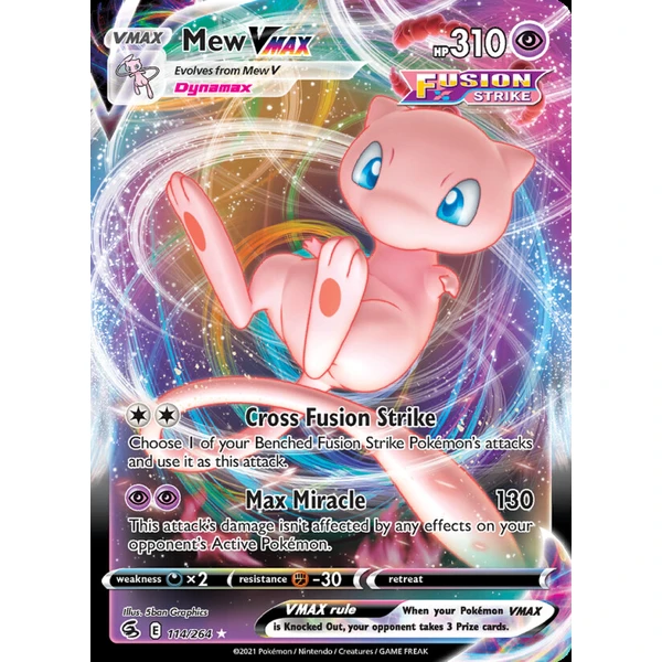 Mew VMAX (FST 114) - Fusion Strike [Holo] - Kusové karty - Hlavný obrázok