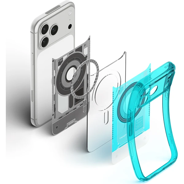 Spigen Ultra Hybrid MagSafe kryt iPhone 18 Pro Max/17 Pro Max c-one bondi blue - Puzdra - Obrázok ee9e58701fdd498c8ec5f4dc4b579c78