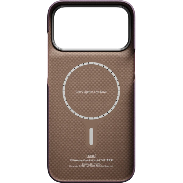 Pitaka Edge Case PTK Weaving MagSafe kryt iPhone 18 Pro Max Charoite Purple - Puzdra - Obrázok eea127d977a0491b99432912825705a2