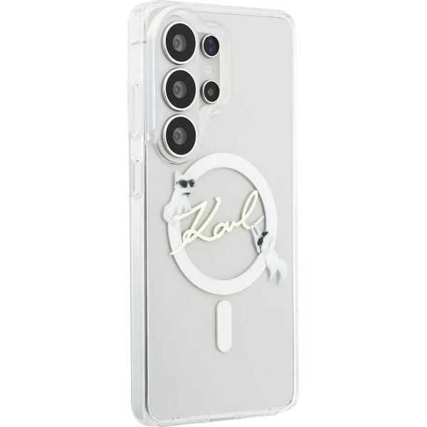 Karl Lagerfeld IML Choupette Karl Script Logo Magnetický kryt Samsung Galaxy S26 Ultra priehľadný - Puzdra - Obrázok eea146fe06114d81aa59c29866fdd600