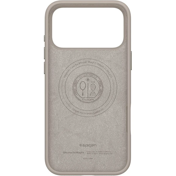 Spigen Silicone Fit MagSafe kryt iPhone 17 Pro stone - Puzdra - Obrázok eebaa7253b59420caeedfcb9ad654808
