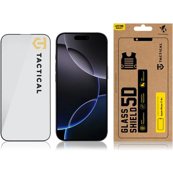 Tactical Glass Shield 5D sklo pre Apple iPhone Air čierne - Ochranné fólie a sklo - Obrázok eefa8c950c4a4b6dacbeb32444dbe91c