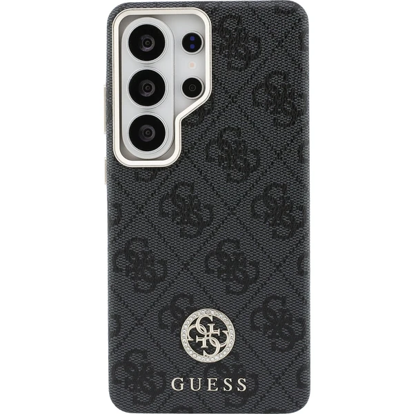 Guess PU Leather 4G Strass Logo Gold Frame Magnetický kryt Samsung Galaxy S26 Ultra čierny - Puzdra - Obrázok ef099fa3cf04459d99b9f5ed3d59efe7