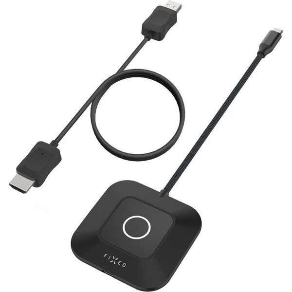 FIXED AirLink bezdrôtový HDMI adaptér, 100W, PD 3.0, čierny