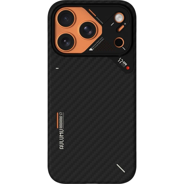 Aulumu A17 Aramidové vlákno MagSafe kryt iPhone 17 Pro Black - Puzdra - Obrázok ef104415e6e14adb8d0beda6a4433768