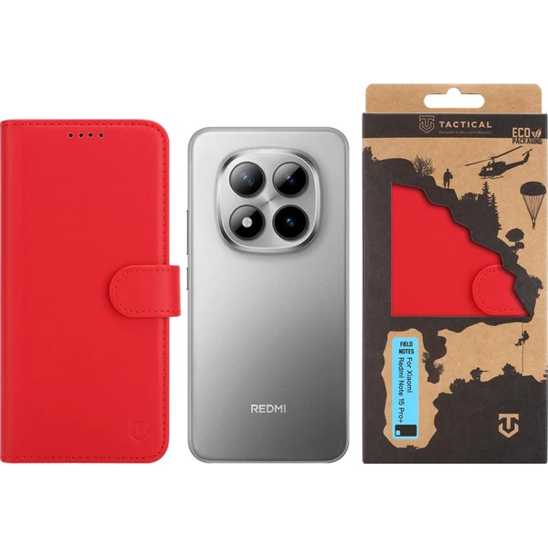 Taktické poznámky v teréne puzdro Xiaomi Redmi Note 15 Pro+ 4G/5G červené - Puzdra - Obrázok ef4c5116f64c4d949ae66c36ee10ccb6