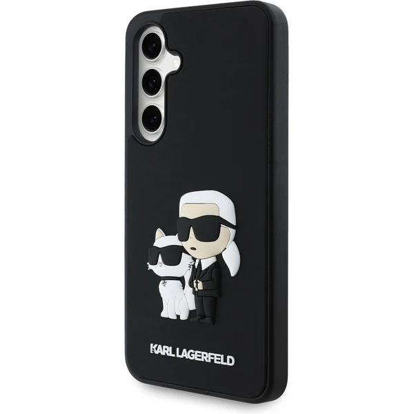 Karl Lagerfeld 3D Rubber Karl and Choupette kryt Samsung Galaxy S24 FE čierny - Puzdra - Obrázok ef83780901f741e4b2054d50b9818e5b