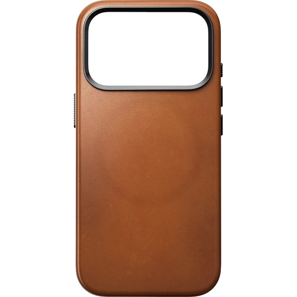 Nomad Traditional Leather (Horween) MagSafe kožený kryt iPhone 17 Pro/18 Pro Saddle - Puzdra - Obrázok efa01ca4c9fe41539b96bf3d6a34be78