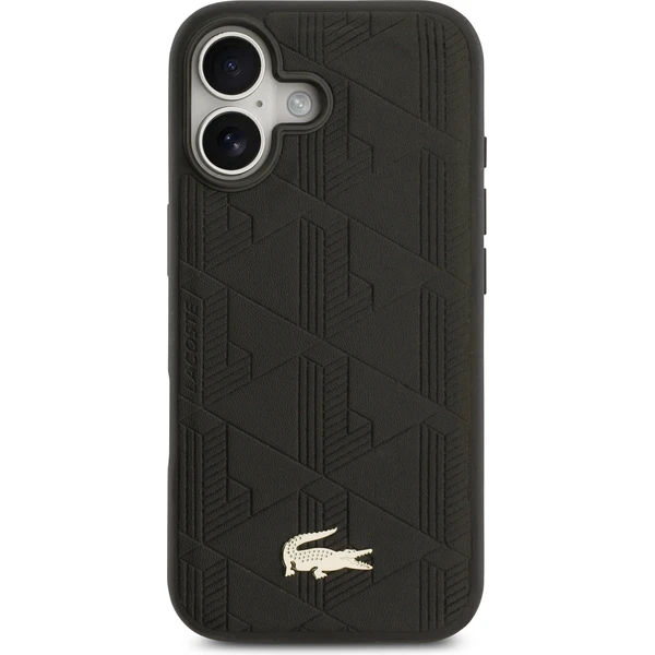 Lacoste PU Nomogram Gold Gold MagSafe kryt iPhone 17 čierny - Puzdra - Obrázok efa95b667fe44d2eb0b071c81737bbe5