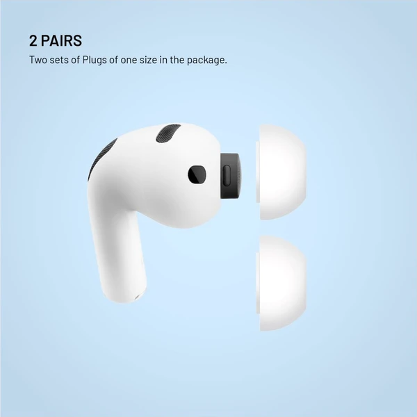 FIXED Plugs 2 sady silikónových špuntov pre Apple Airpods Pro 3 (XXS) biela - Náhradné náušníky - Obrázok efca2776f0914f27bac89f7c8e86caa5
