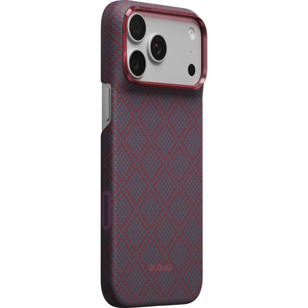 Pitaka Edge Case Argyle MagSafe kryt iPhone 18 Pro Max Blue's Red - Puzdra - Hlavný obrázok