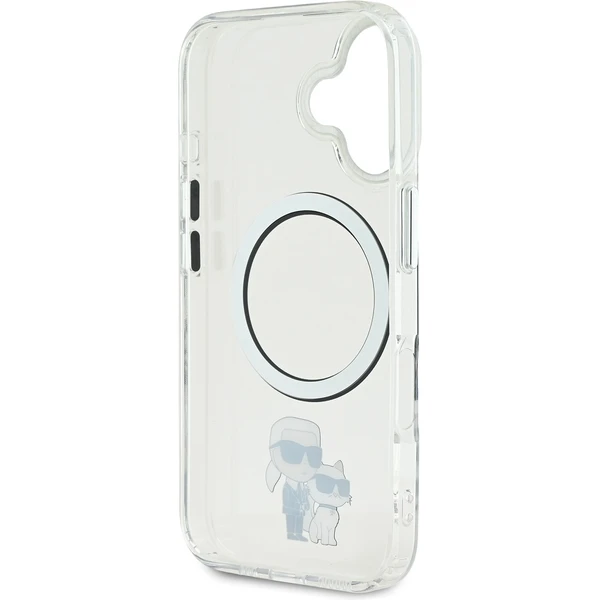 Karl Lagerfeld IML Karl and Choupette MagSafe kryt pre iPhone 16 číry - Puzdra - Obrázok eff2822ecc93486c832ec88be2cd04f2