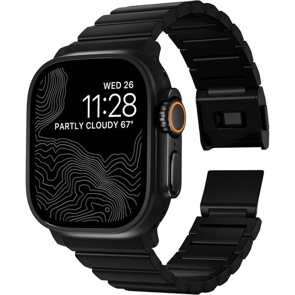Nomad Titanium Band remienok Apple Watch 49/46/45/44/42 mm čierny - Remienky - Obrázok efffdfa935b0460c974128d12f4e3f6f