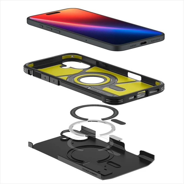 Spigen Tough Armor MagSafe kryt iPhone 16 black - Puzdra - Obrázok f00f5b66b57d40828242cd9c20069704