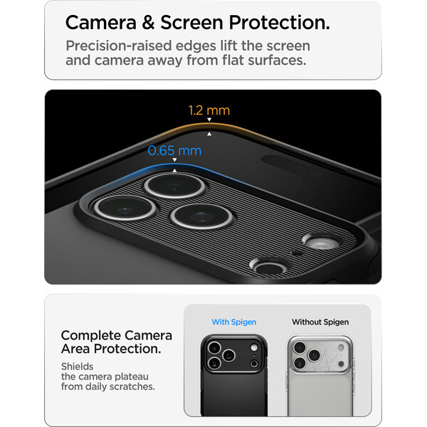 Spigen Tough Armor T MagSafe kryt iPhone 18 Pro/17 Pro black - Puzdra - Obrázok f01cbc43c99b46ed8aacd40dedd509ee