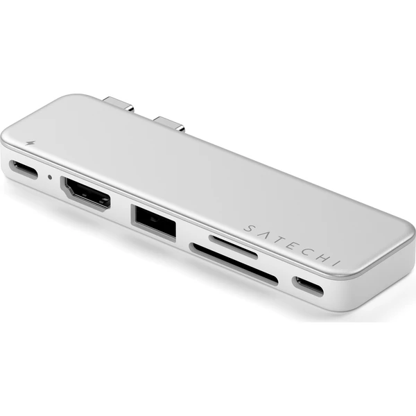 Satechi USB-C Snap Hub (1x HDMI 4K 60Hz, 1x USB-C až 5 Gbps, 1x USB-A 3.0 až 5 Gbps, 1xUSB-C P - USB huby - Obrázok f03031359b124dd885270d4c12356895