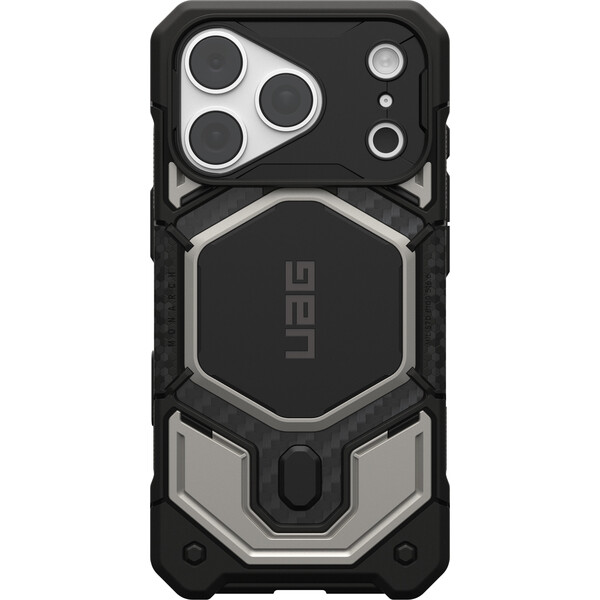 UAG Monarch Pro MagSafe Titanium kryt iPhone 18 Pro/17 Pro strieborný - Puzdra - Obrázok f0426f59d11d4703b27e2e9447a41245